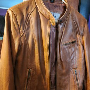 Vintage Whet blu Leather Jacket